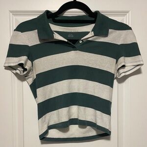 Striped Polo Top